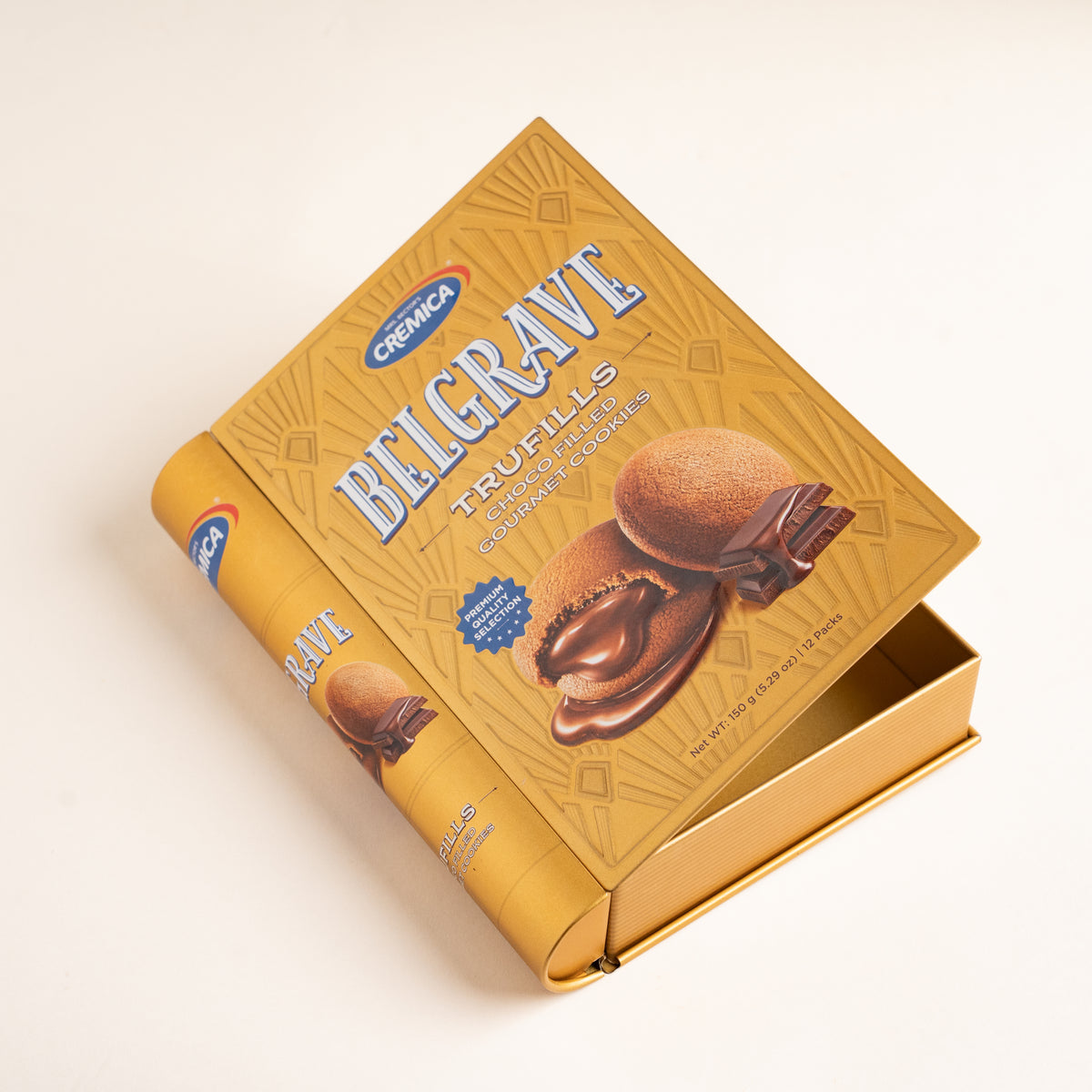 Bánh quy nhân kem sô cô la chảy Belgrave Cremica 150 g (Hộp)