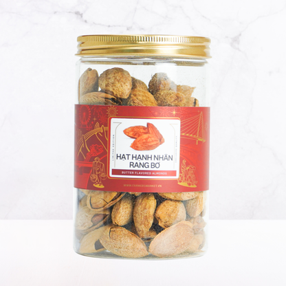 Hạnh nhân rang bơ Farmers Fine Foods 140 g ( Hủ nhựa )