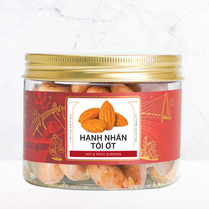 Hạnh nhân tỏi ớt sấy Farmers Fine Foods 140 g ( Hủ nhựa )