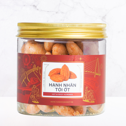 Hạnh nhân tỏi ớt sấy Farmers Fine Foods 170 g ( Hủ nhựa )