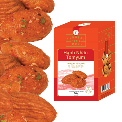 Hạnh nhân tomyum Farmers Fine Foods 80 g (Hộp giấy)