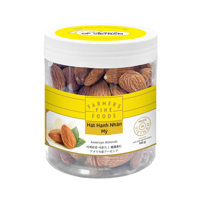 Hạnh nhân mỹ Farmers Fine Foods 140 g ( Hủ nhựa )