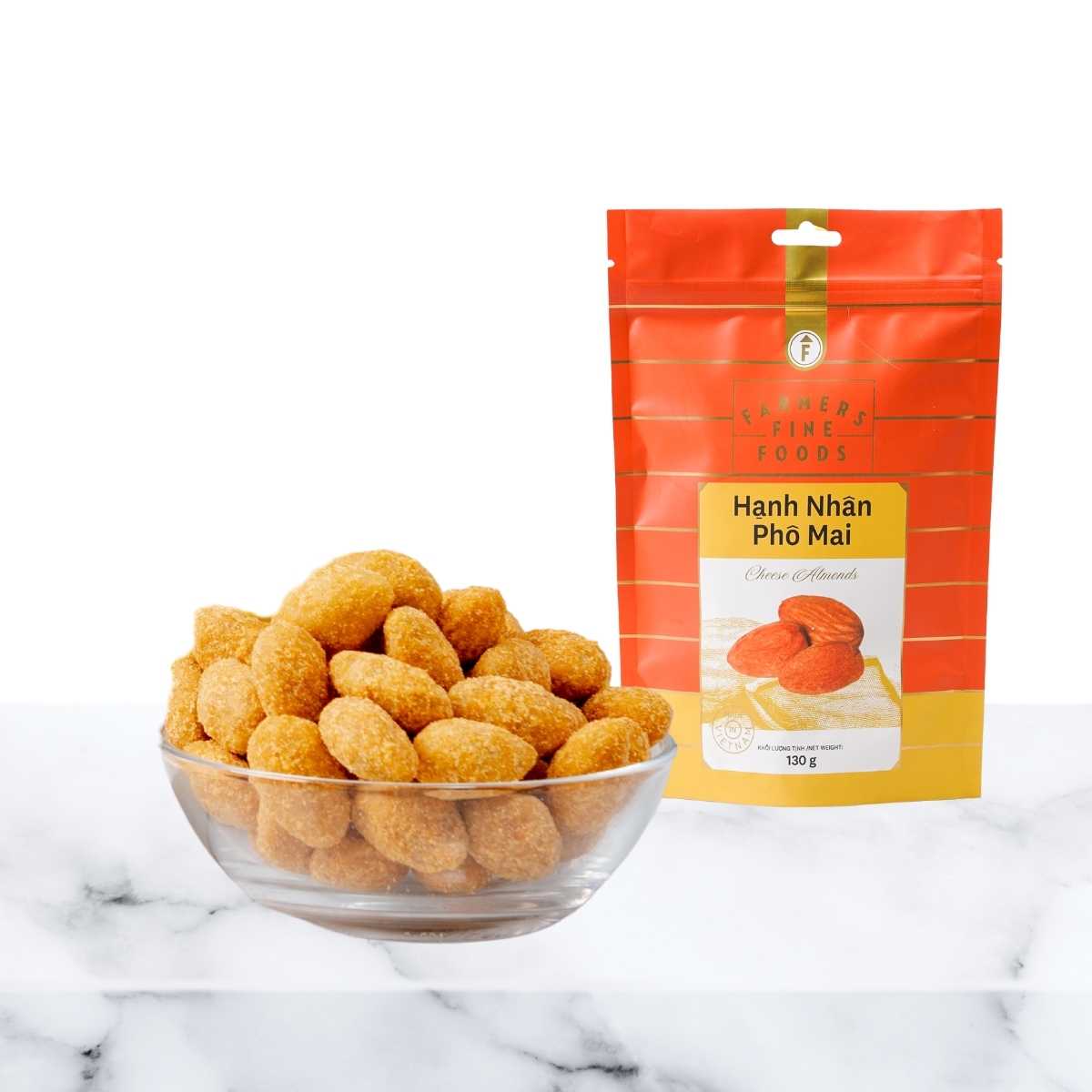 Farmers Fine Foods Cheese Almonds 130 g