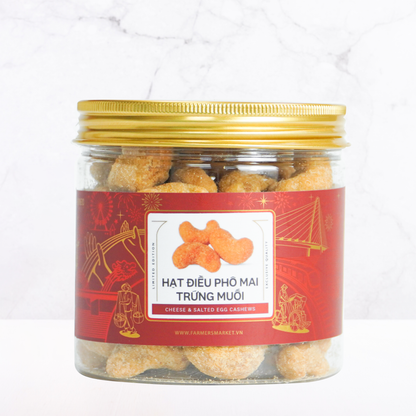 Hạt điều phô mai trứng muối Farmers Fine Foods 170 g ( Hủ nhựa )