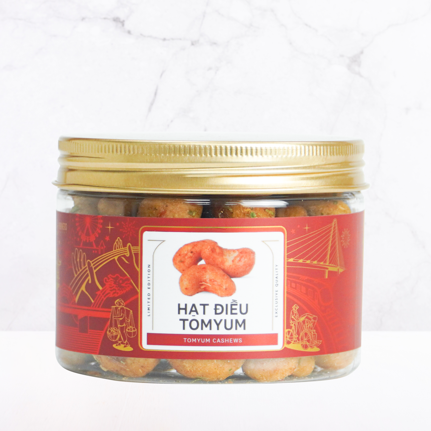 Hạt điều tomyum Farmers Fine Foods 140 g ( Hủ nhựa )
