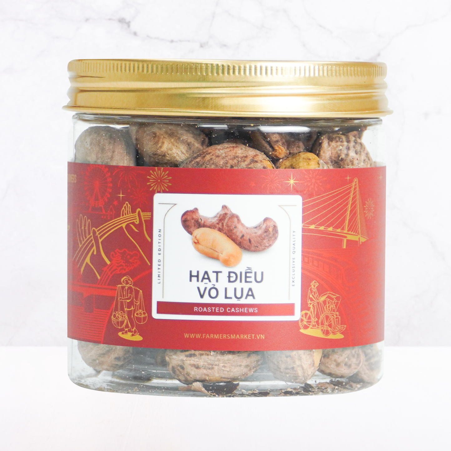 Hạt điều vỏ lụa Farmers Fine Foods 150 g ( Hủ nhựa )