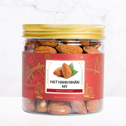 Hạt hạnh nhân mỹ Farmers Fine Foods 200 g ( Hủ nhựa )