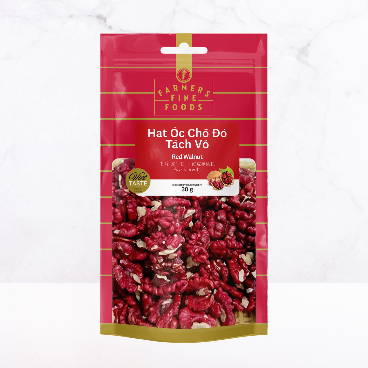 Hạt óc chó đỏ tách vỏ Farmers Fine Foods 30 g ( Túi )