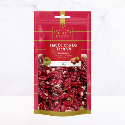 Hạt óc chó đỏ tách vỏ Farmers Fine Foods 30 g ( Túi )