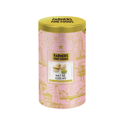 Hạt dẻ cười mỹ Farmers Fine Foods 160 g (Hộp thiếc)