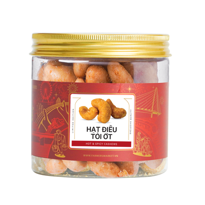 Hạt điều tỏi ớt Farmers Fine Foods 170 g ( Hủ nhựa )