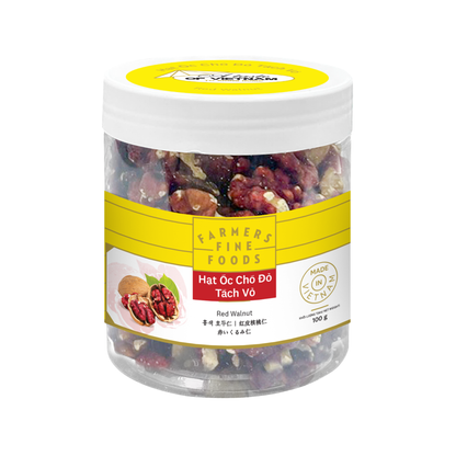 Hạt óc chó đỏ tách vỏ Farmers Fine Foods 100 g ( Hủ nhựa )