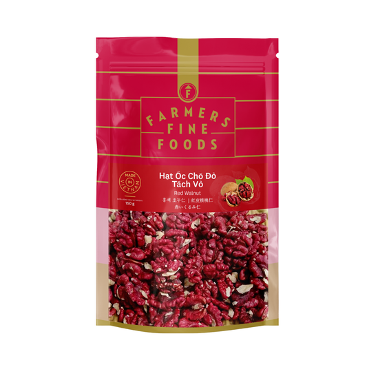 Hạt óc chó đỏ tách vỏ Farmers Fine Foods 150 g ( Túi )