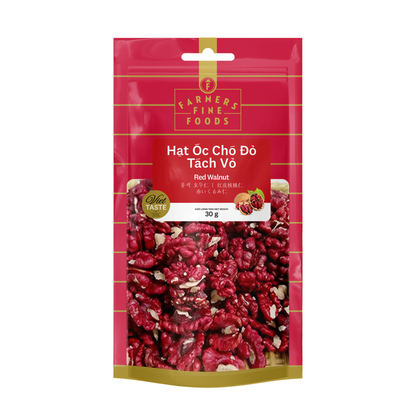 Hạt óc chó đỏ tách vỏ Farmers Fine Foods 30 g ( Túi )