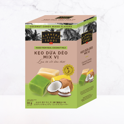 Kẹo dừa dẻo mix vị Farmers Fine Foods 60 g