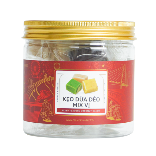 Kẹo dừa dẻo mix vị Farmers Fine Foods 110 g ( Hủ nhựa )