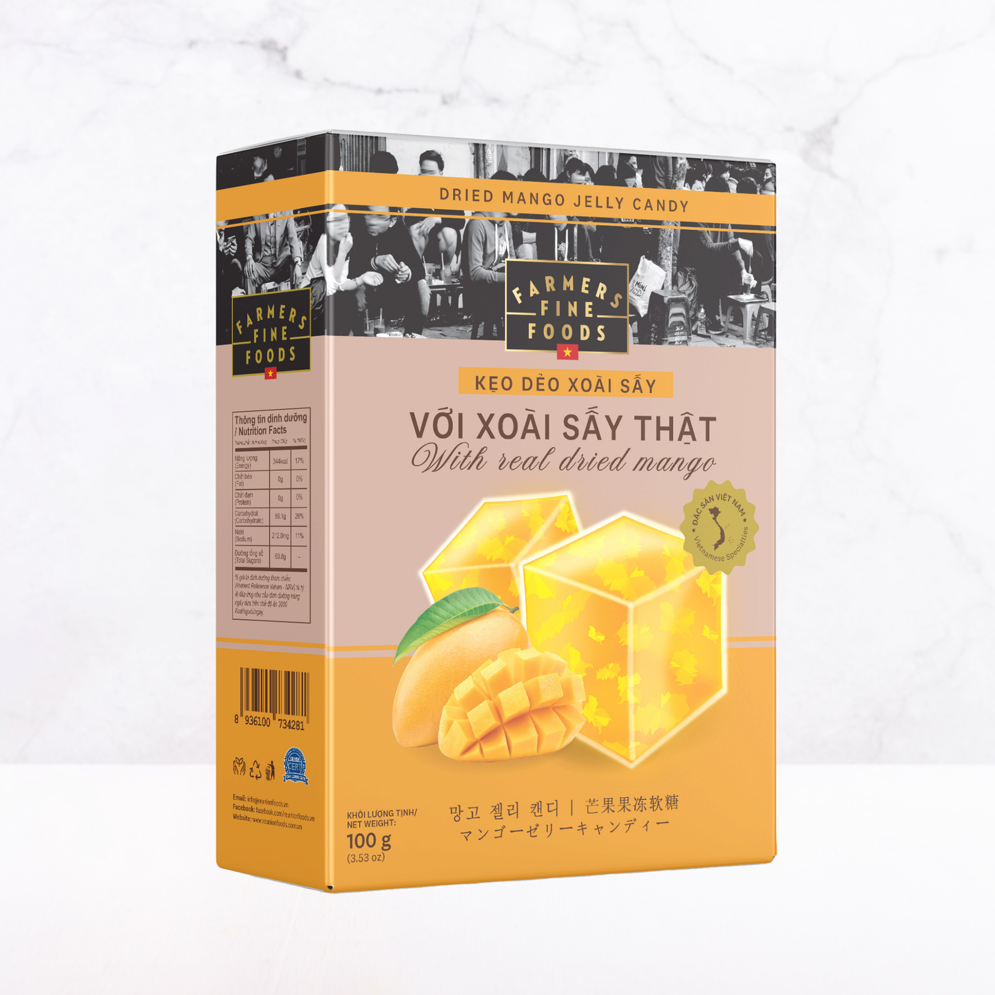 Kẹo dẻo xoài sấy Farmers Fine Foods 100 g