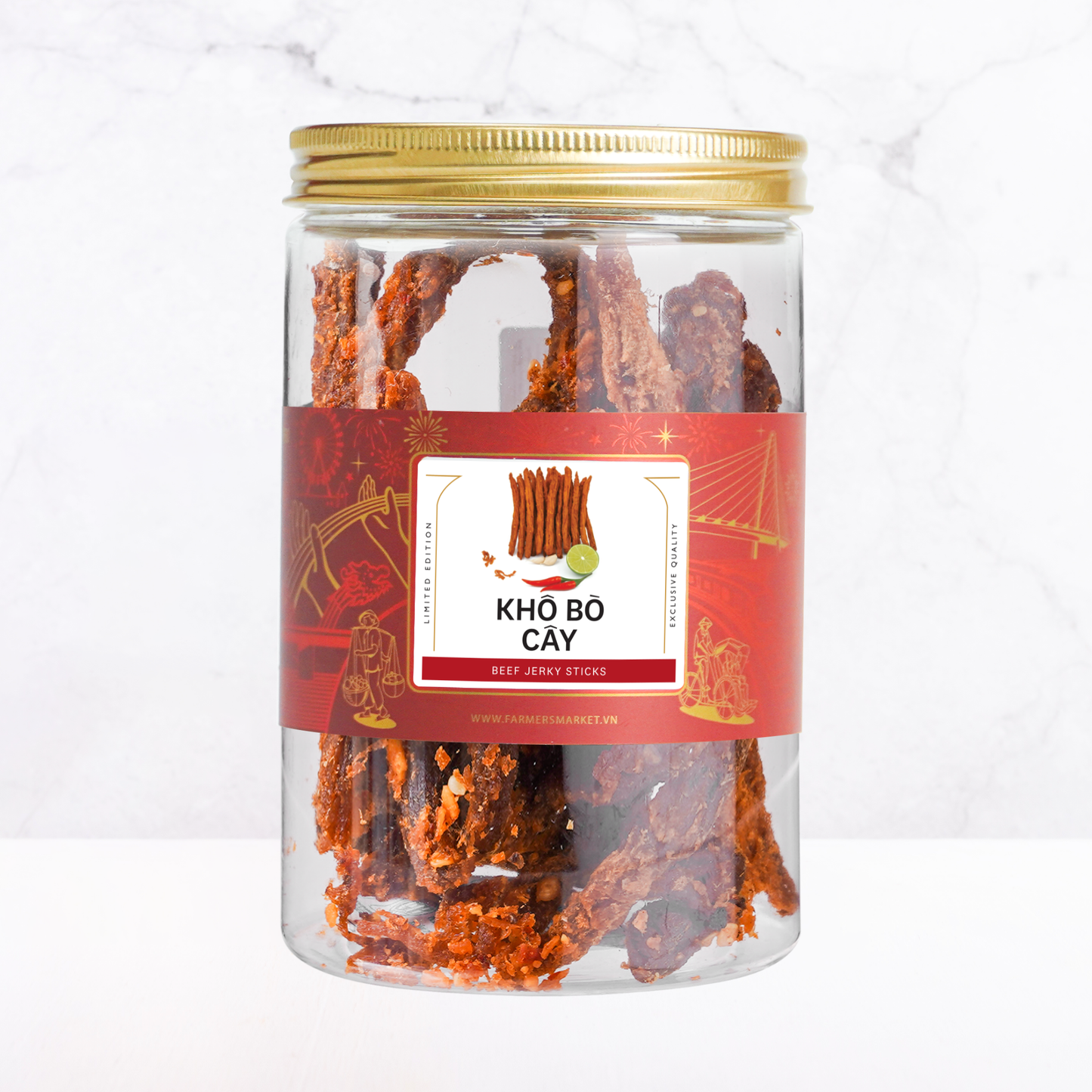 Khô bò cây Farmers Fine Foods 80 g ( Hủ nhựa )