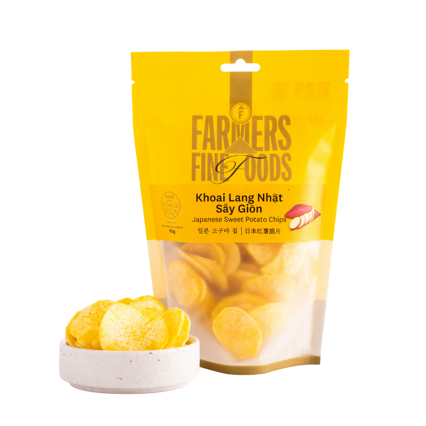 Khoai lang Nhật sấy giòn Farmers Fine Foods 100 g