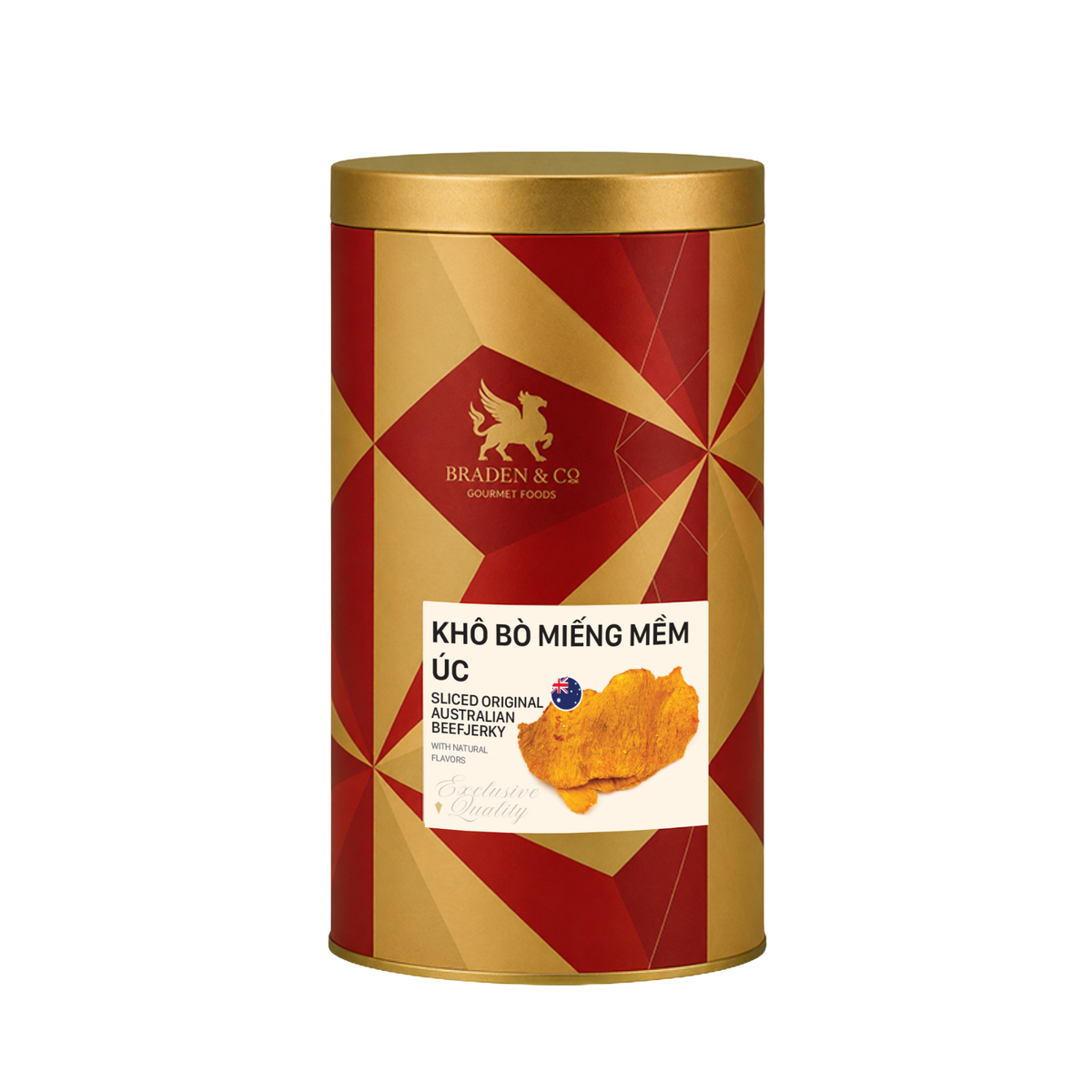 Khô bò miếng mềm Úc Braden & Co 80g
