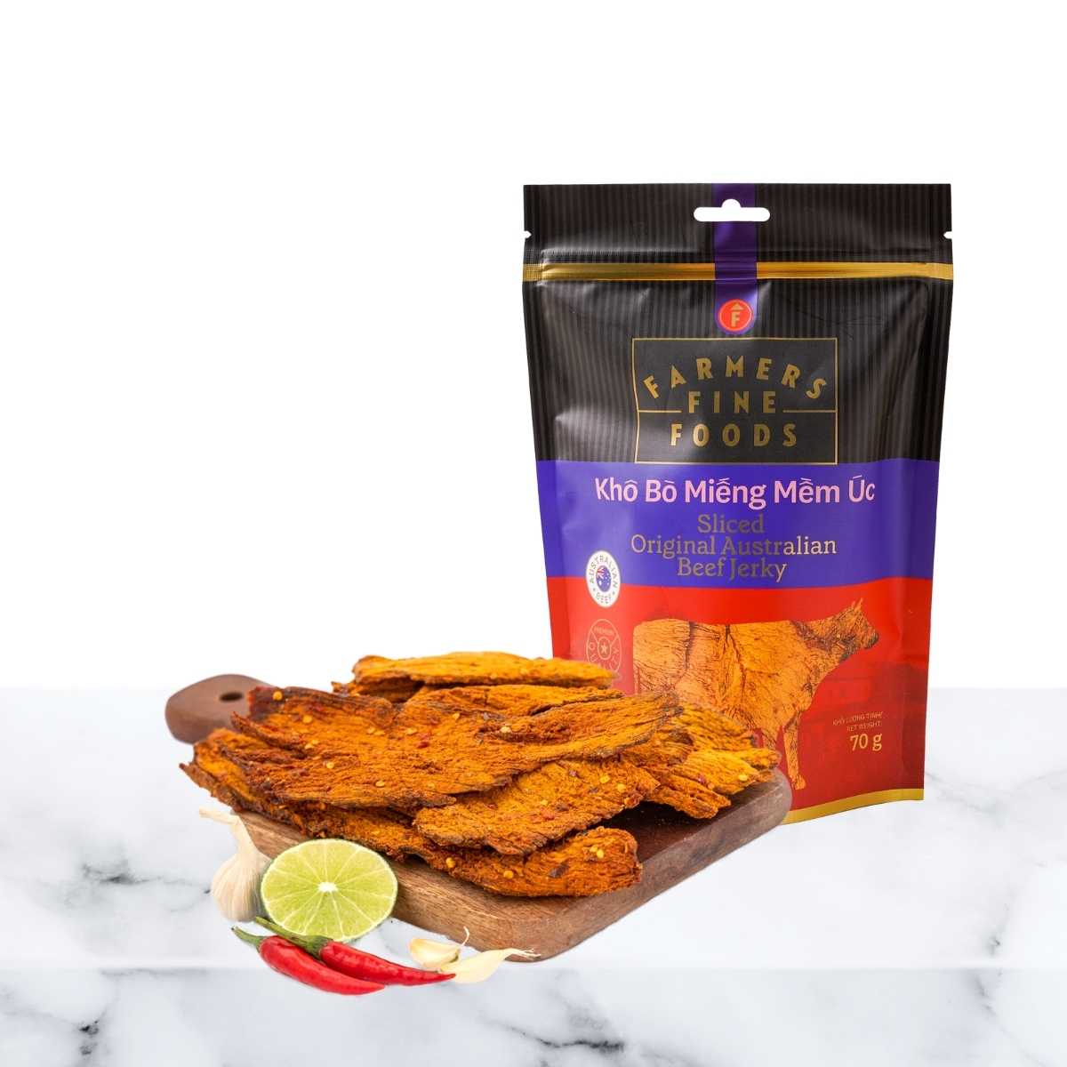 Farmers Fine Foods Australian Soft Beef Jerky 70 g