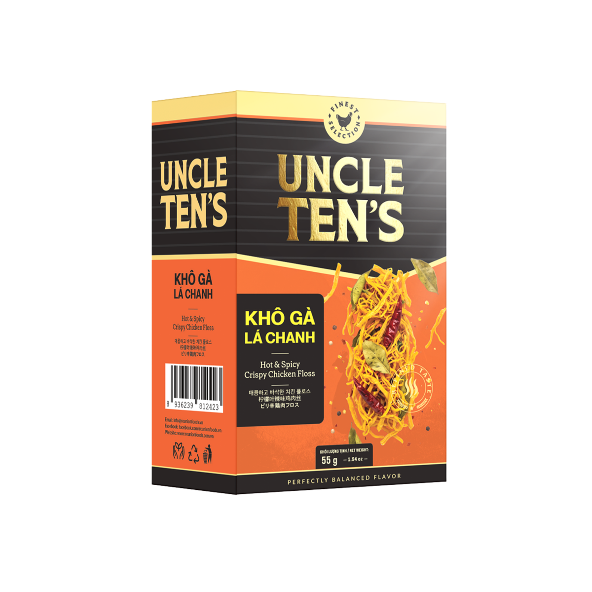 Khô gà lá chanh Uncle Ten's 55g