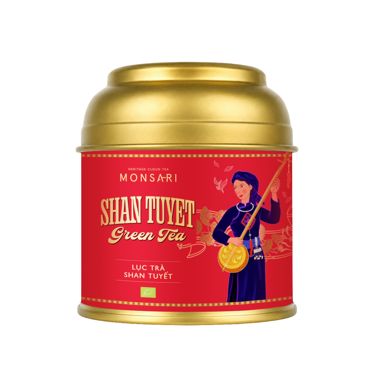 Lục trà shan tuyết cổ thụ Monsari 25g