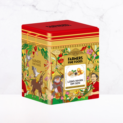 Long nhãn ôm sen Farmers Fine Foods 140 g (Hộp thiếc)
