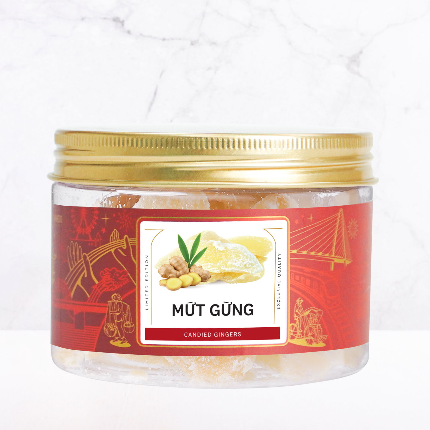 Mứt gừng Farmers Fine Foods 120 g ( Hủ nhựa )