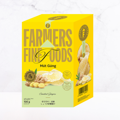 Mứt gừng Farmers Fine Foods 100 g (Hộp giấy)