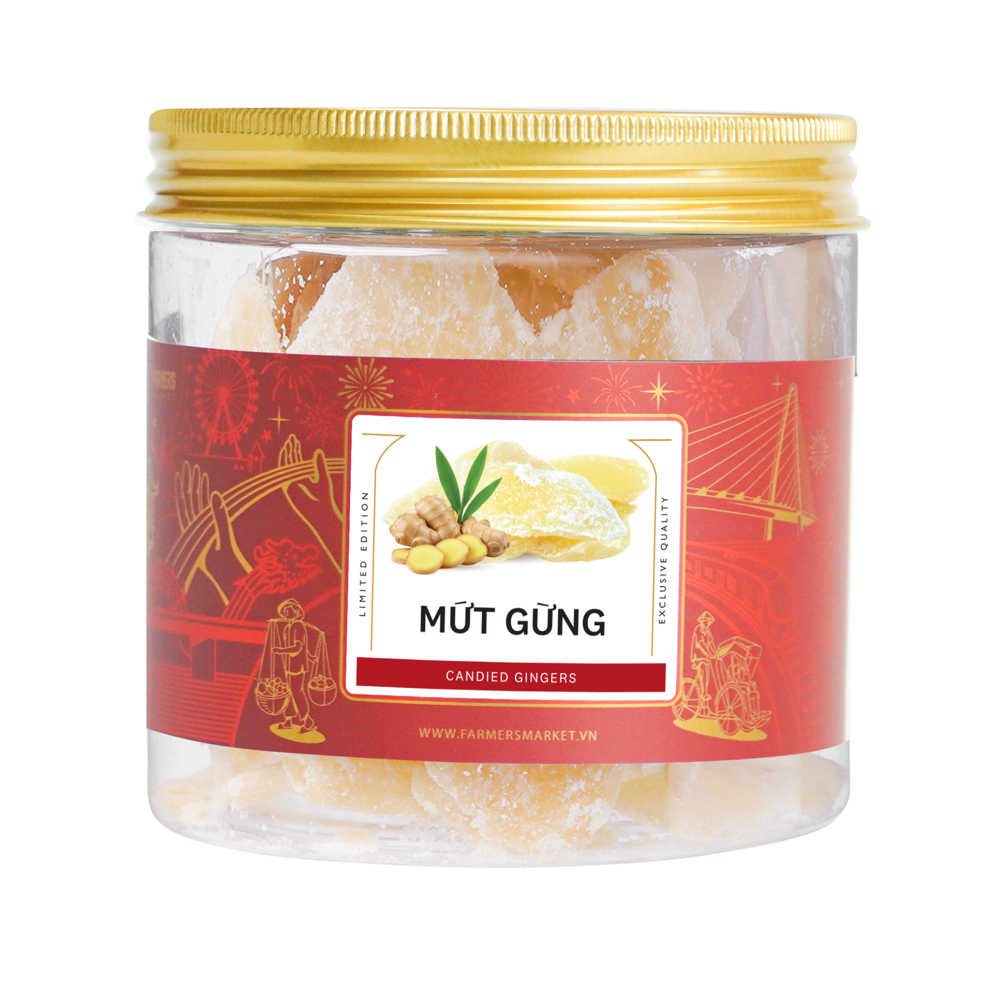 Mứt gừng Farmers Fine Foods 150 g ( Hủ nhựa )