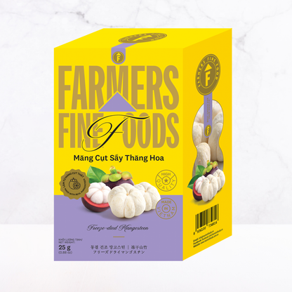 Măng cụt sấy thăng hoa Farmers Fine Foods 25 g (Hộp giấy)