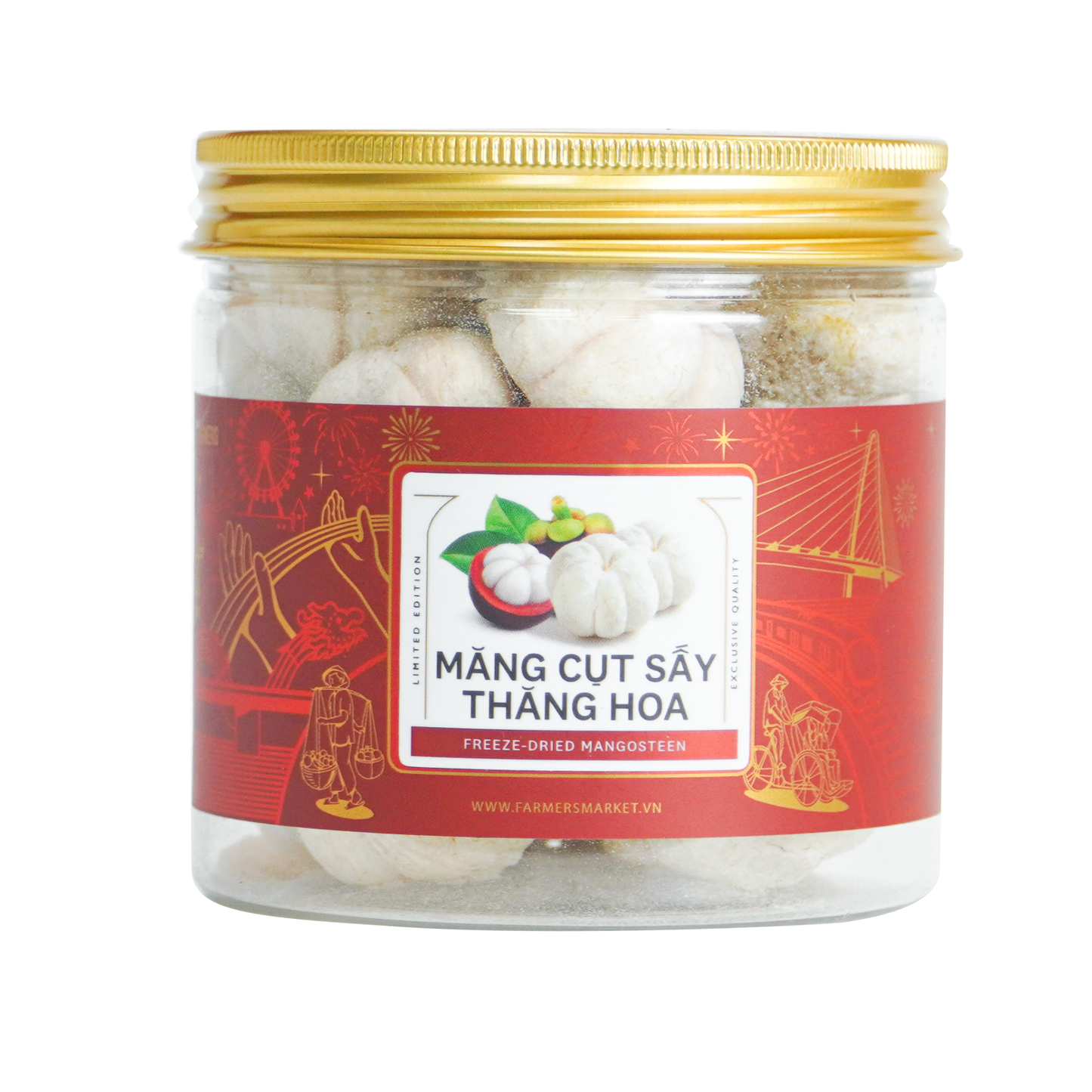 Măng cụt sấy thăng hoa Farmers Fine Foods 50 g ( Hủ nhựa )