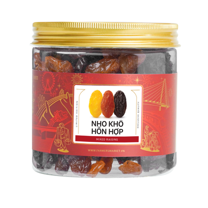 Nho khô hỗn hợp Farmers Fine Foods 200 g ( Hủ nhựa )