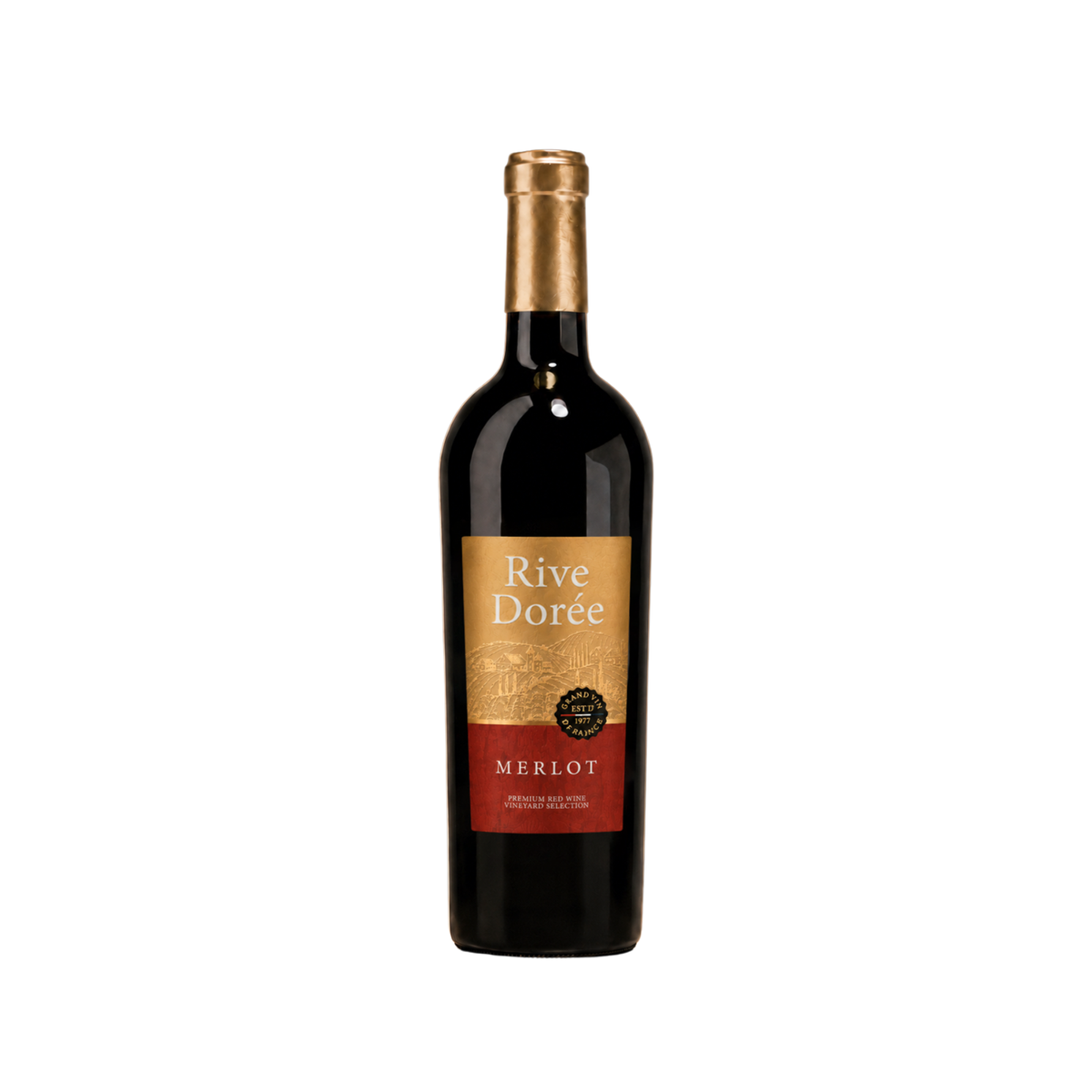 Rượu vang đỏ Pháp-Rive Dorée-Merlot 750 ml