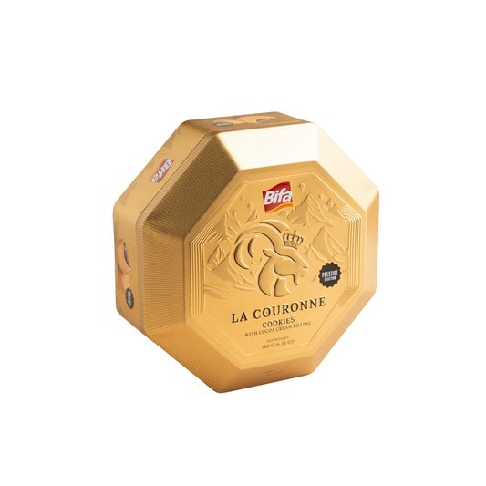 Bánh quy nhân kem ca cao chảy  La Couronne Bifa 180 g (Hộp)