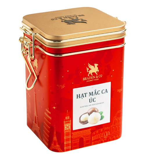 Hạt mắc ca Úc Braden & Co 170 g (Hộp)