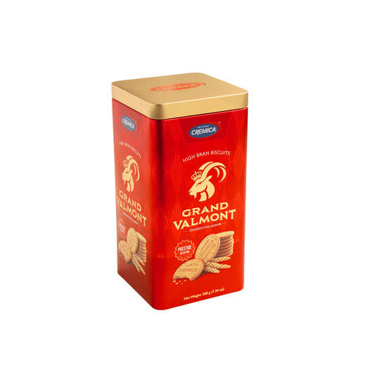 Bánh quy lúa mì nguyên cám  Grand Valmont Cremica 268 g (Hộp)
