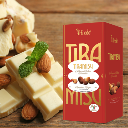White chocolate almond Alfredo tiramisu cheese 180G