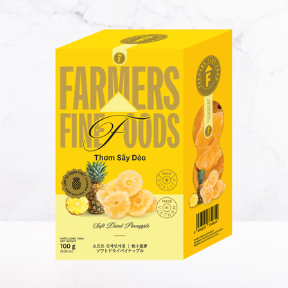 Thơm sấy dẻo Farmers Fine Foods 100 g (Hộp giấy)