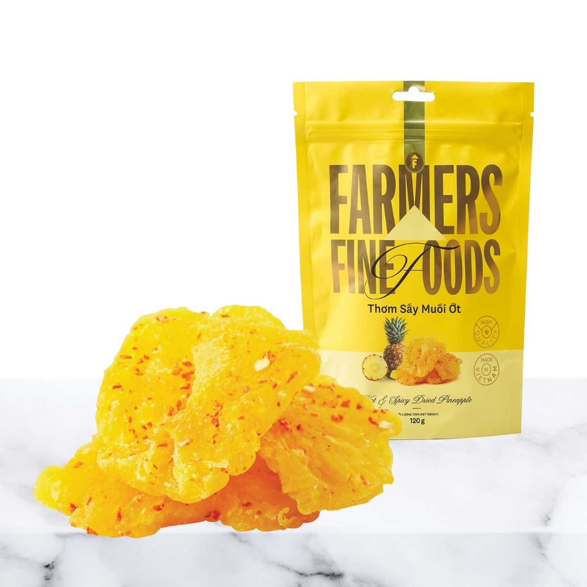 Farmers Fine Foods Salted and Chili Dried Pineapple 120g/ Bag