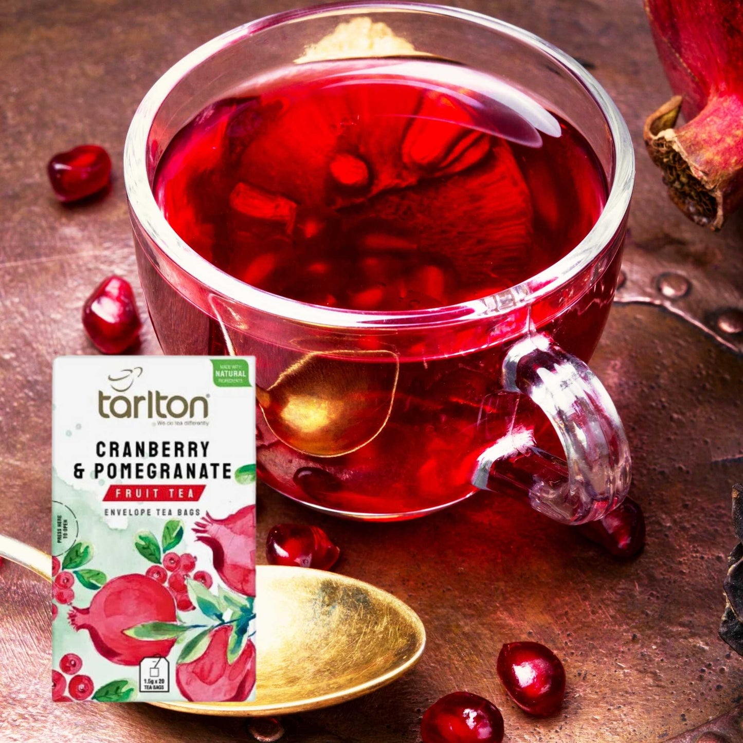 Tarlton Cranberry and Pomegranate Fruit Tea 30G
