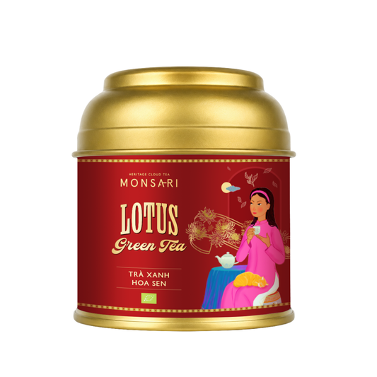 Trà xanh hoa sen Monsari 25g