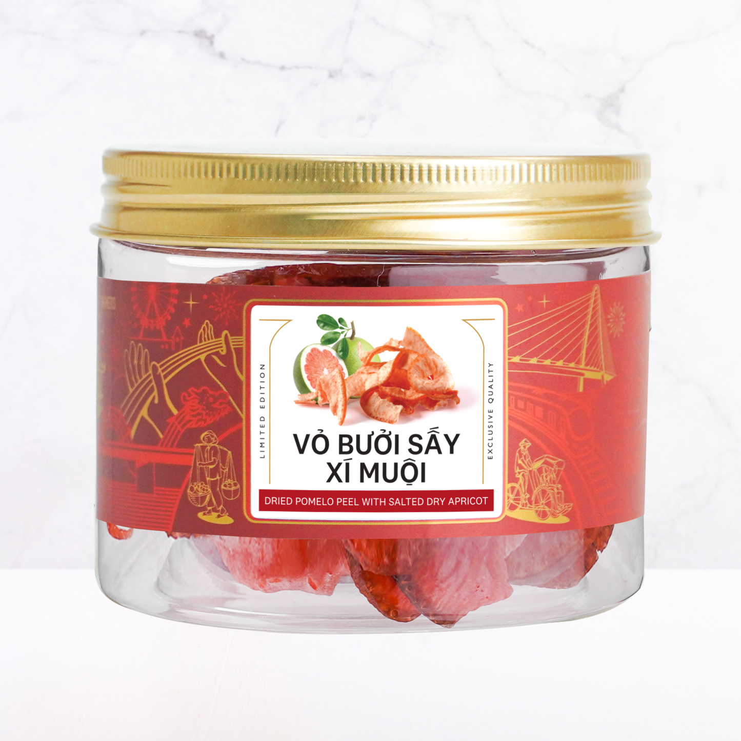 Vỏ bưởi sấy xí muội Farmers Fine Foods 50 g ( Hủ nhựa )