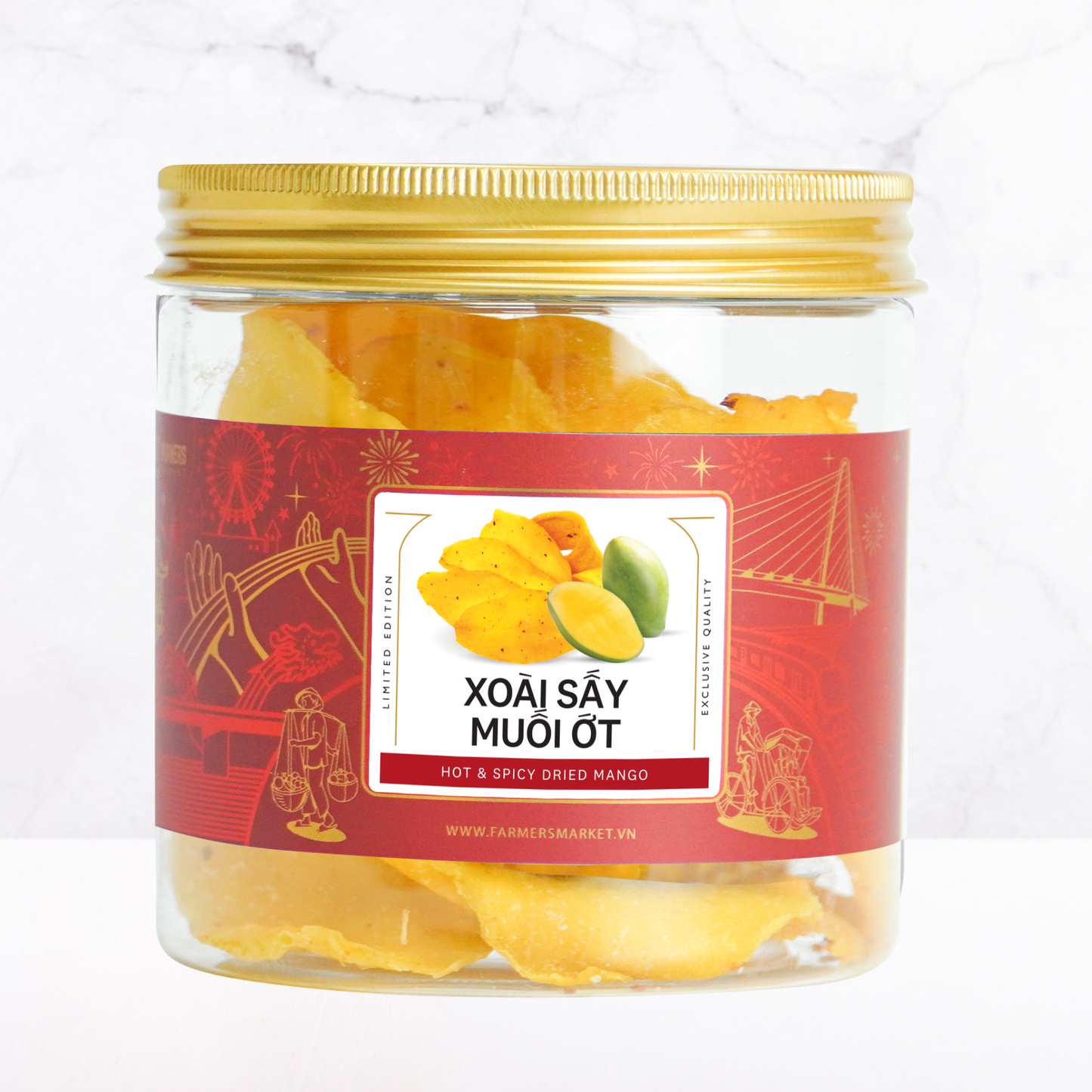 Xoài sấy muối ớt Farmers Fine Foods 150 g ( Hủ nhựa )