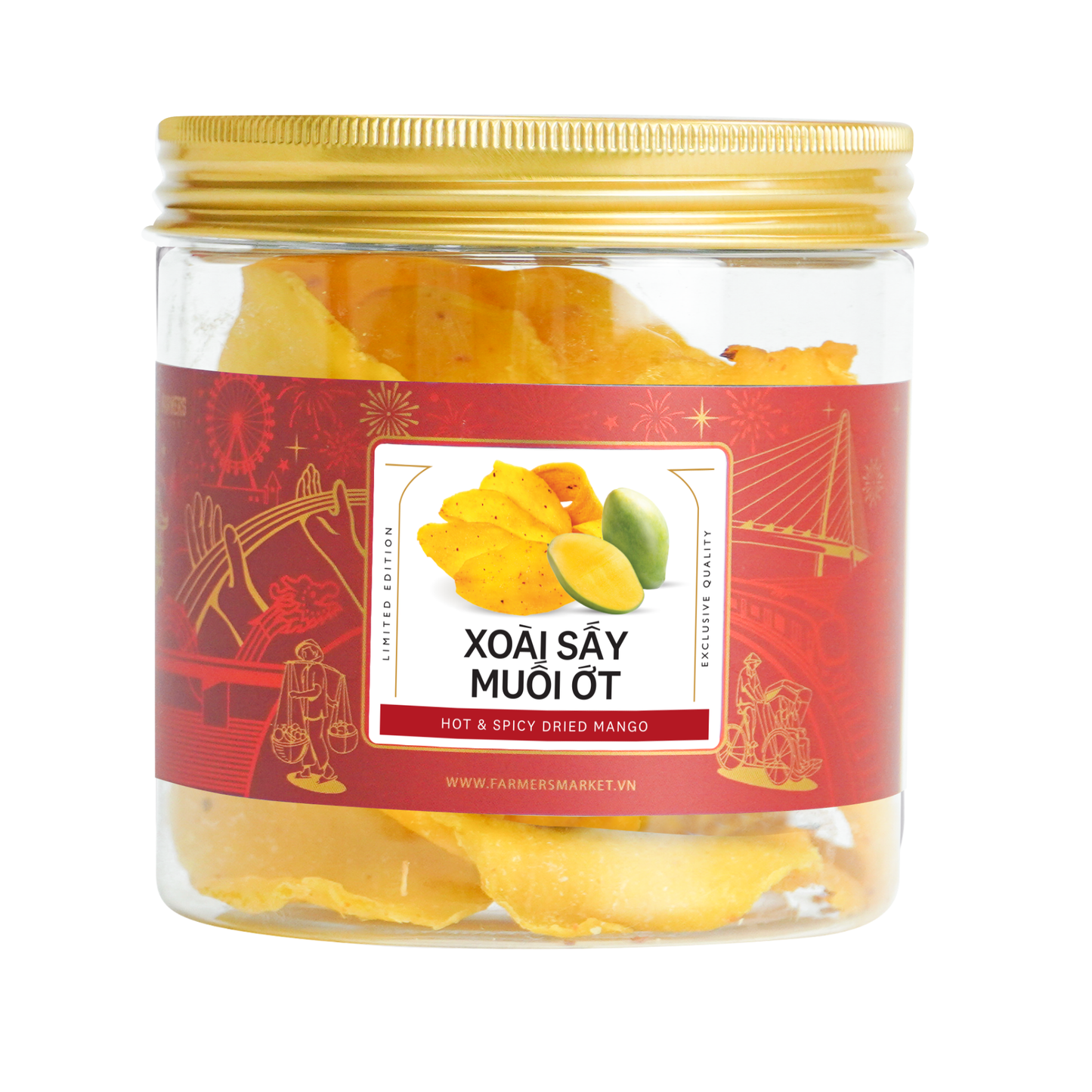 Xoài sấy muối ớt Farmers Fine Foods 150 g ( Hủ nhựa )
