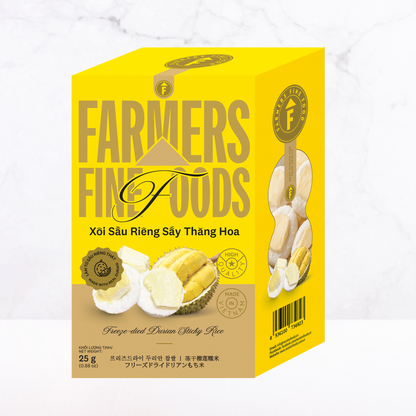 Xôi sầu riêng sấy thăng hoa Farmers Fine Foods 25 g (Hộp giấy)