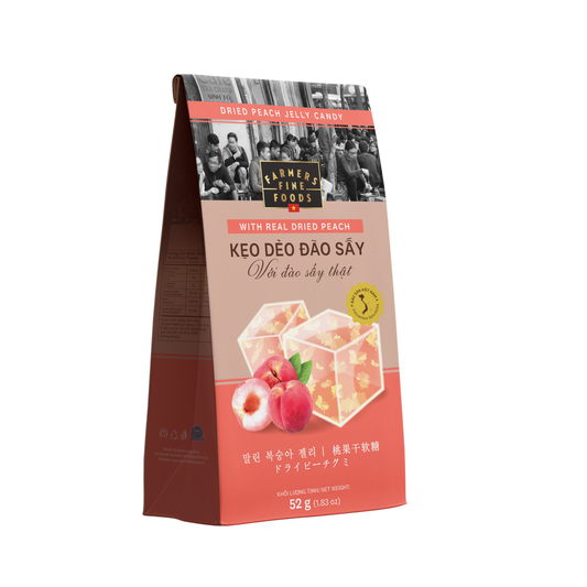 Kẹo dẻo đào sấy Farmers Fine Foods 52 g