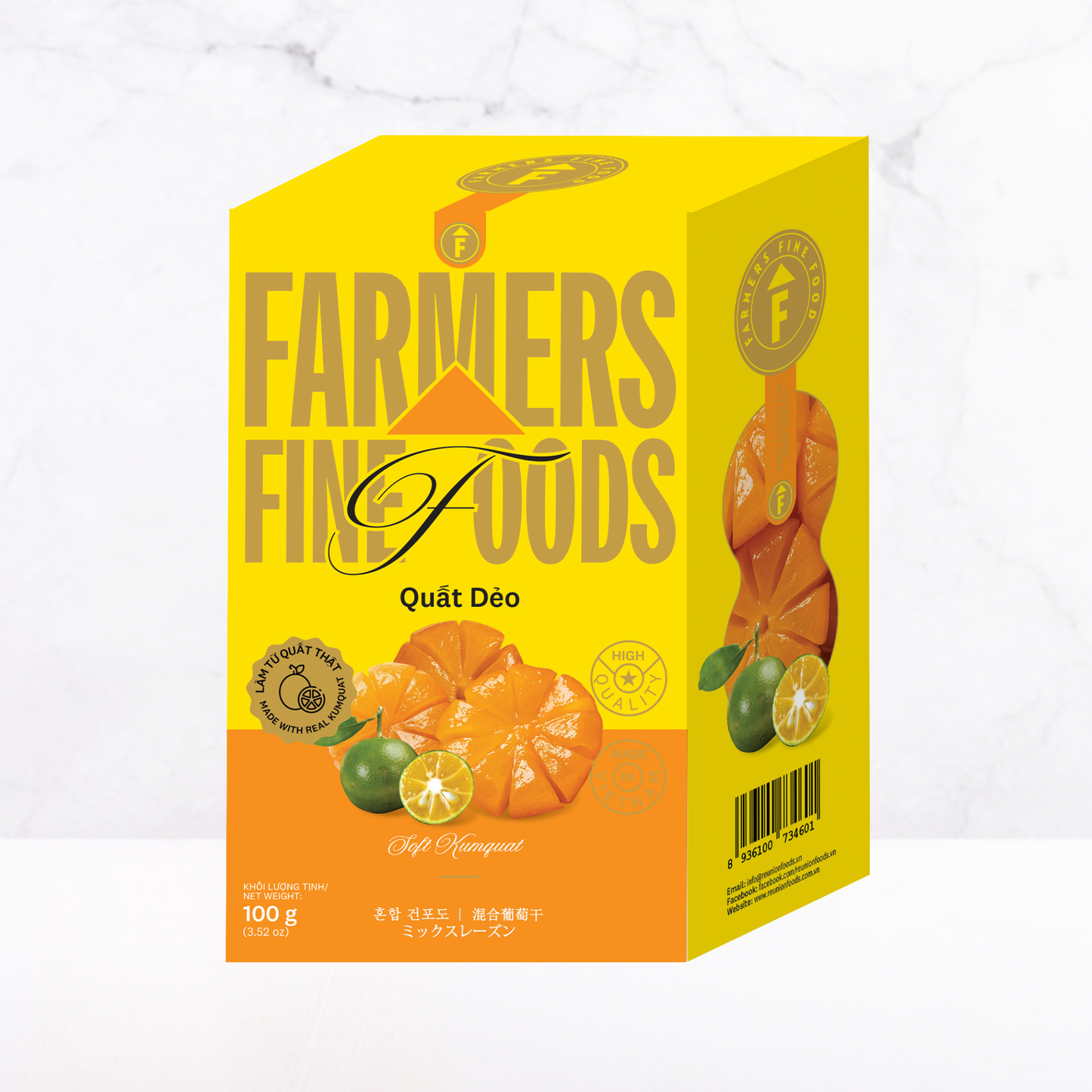 Quất dẻo Farmers Fine Foods 120 g (Hộp giấy)